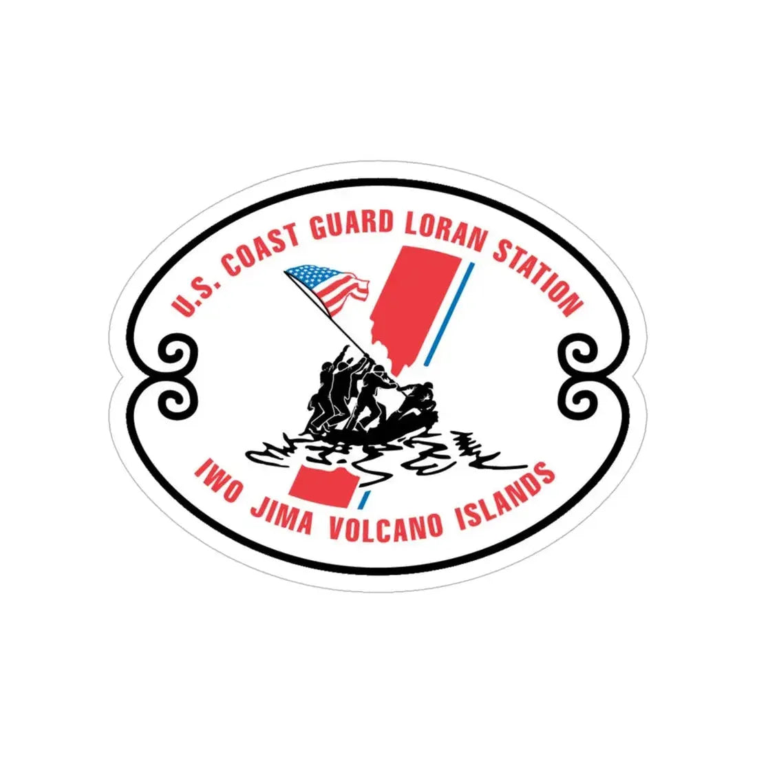 US Coast Guard Loran Station (U.S. Coast Guard) Transparent STICKER Die-Cut Vinyl Decal 6 Inch - The Sticker Space