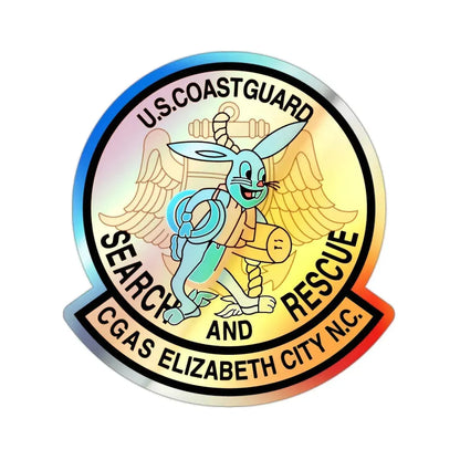 US Coast Guard Search And Rescue (U.S. Coast Guard) Holographic STICKER Die-Cut Vinyl Decal 2 Inch Holographic - The Sticker Space