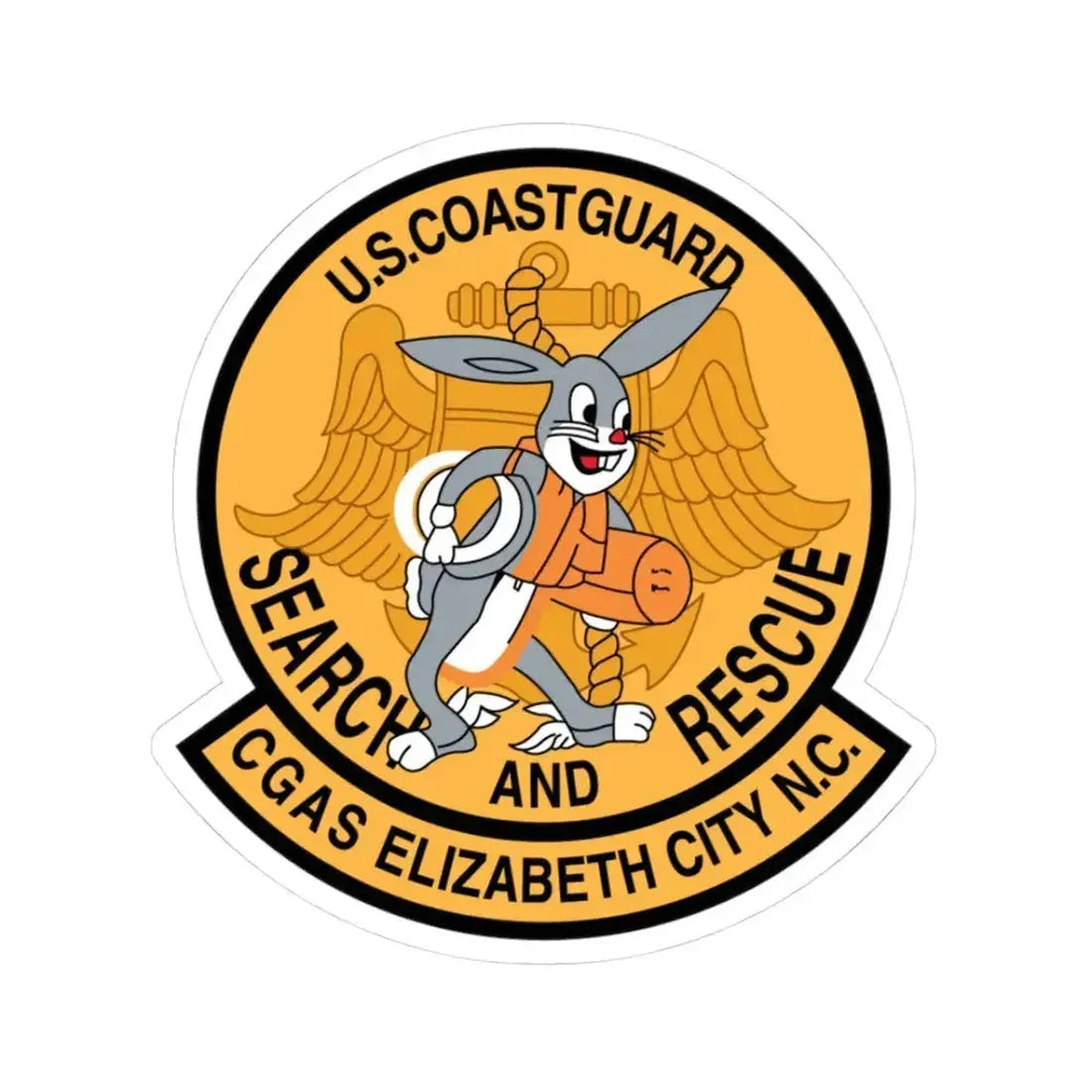 US Coast Guard Search And Rescue (U.S. Coast Guard) STICKER Vinyl Kiss-Cut Decal 3 Inch White - The Sticker Space
