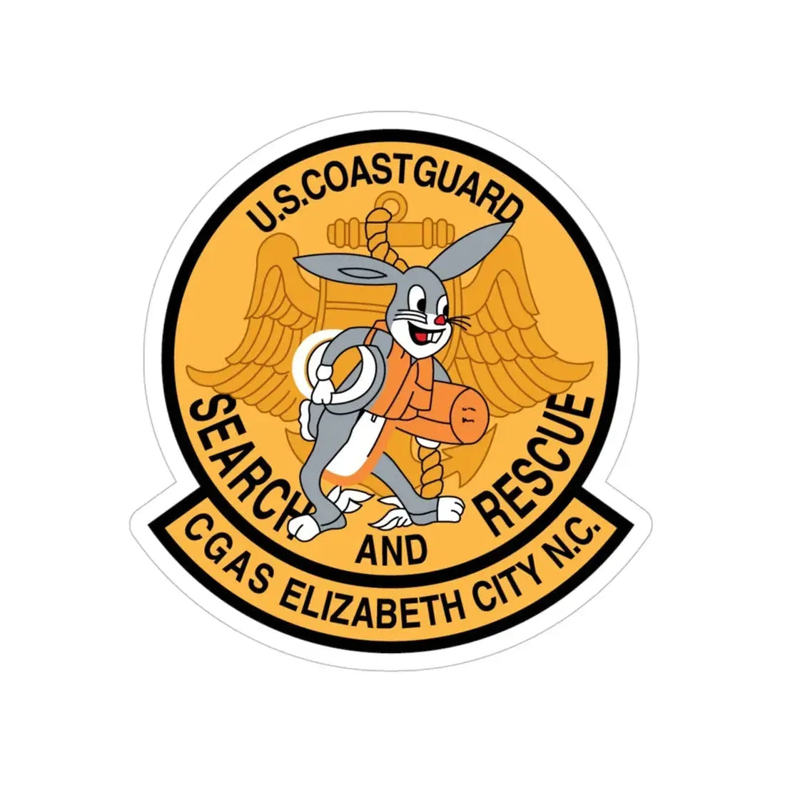 US Coast Guard Search And Rescue (U.S. Coast Guard) Transparent STICKER Die-Cut Vinyl Decal 4 Inch - The Sticker Space