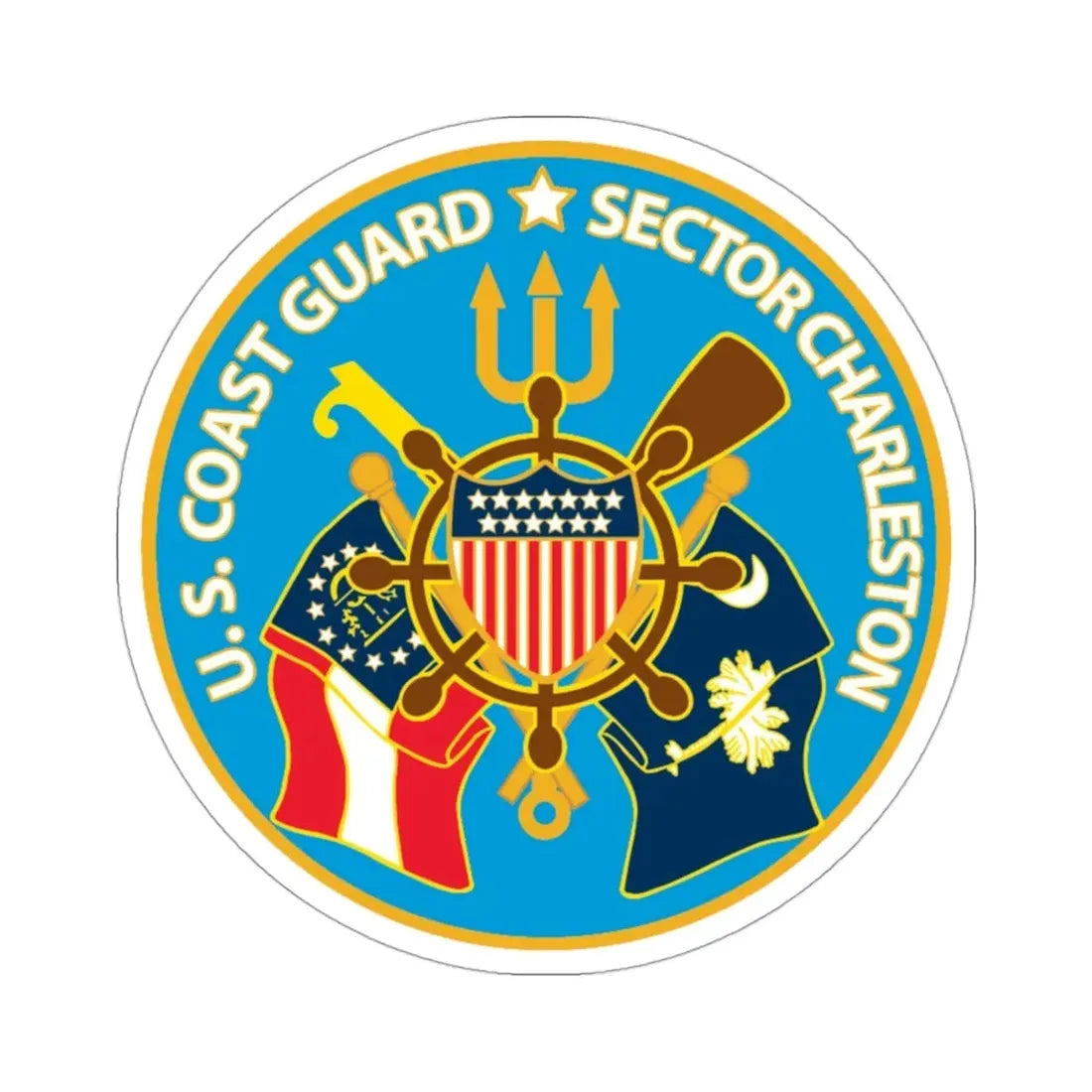 US Coast Guard Sector Charleston (U.S. Coast Guard) STICKER Vinyl Die-Cut Decal 3 Inch - The Sticker Space