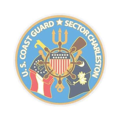 US Coast Guard Sector Charleston (U.S. Coast Guard) STICKER Vinyl Kiss-Cut Decal 2 Inch Transparent - The Sticker Space