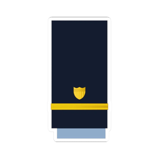 US CoastGuard O1 (United States) (Military Rank) STICKER Vinyl Kiss-Cut Decal 2 Inch White - The Sticker Space