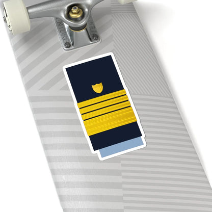 US CoastGuard O10 (United States) (Military Rank) STICKER Vinyl Kiss-Cut Decal - The Sticker Space