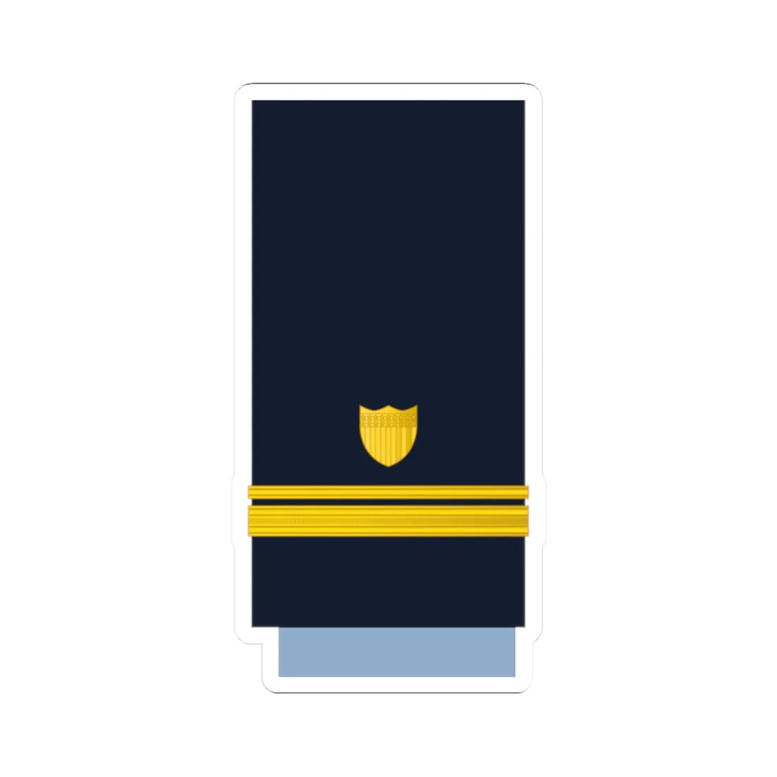 US CoastGuard O2 (United States) (Military Rank) STICKER Vinyl Kiss-Cut Decal 2 Inch White - The Sticker Space