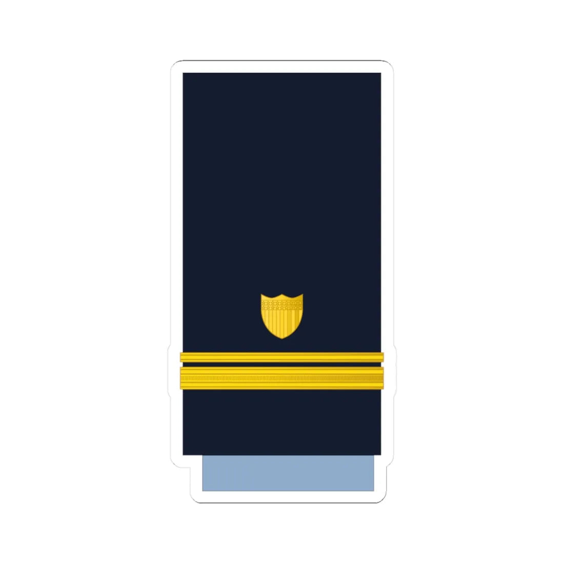 US CoastGuard O2 (United States) (Military Rank) STICKER Vinyl Kiss-Cut Decal 3 Inch White - The Sticker Space