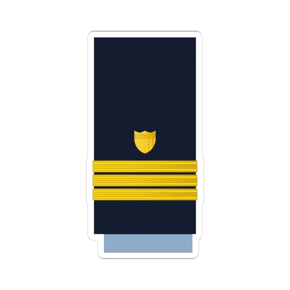 US CoastGuard O5 (United States) (Military Rank) STICKER Vinyl Kiss-Cut Decal 4 Inch White - The Sticker Space