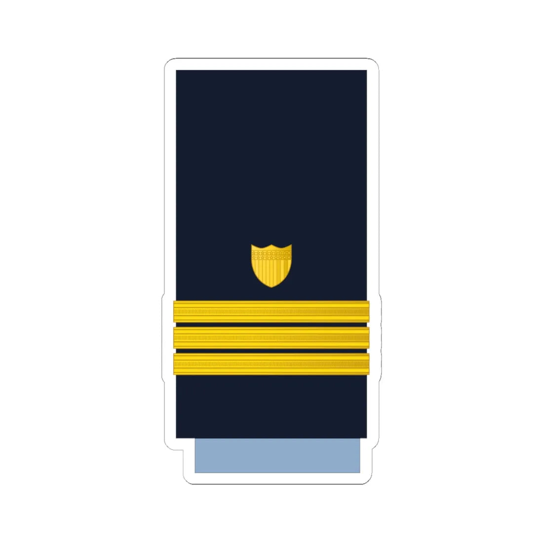 US CoastGuard O5 (United States) (Military Rank) STICKER Vinyl Kiss-Cut Decal 6 Inch White - The Sticker Space