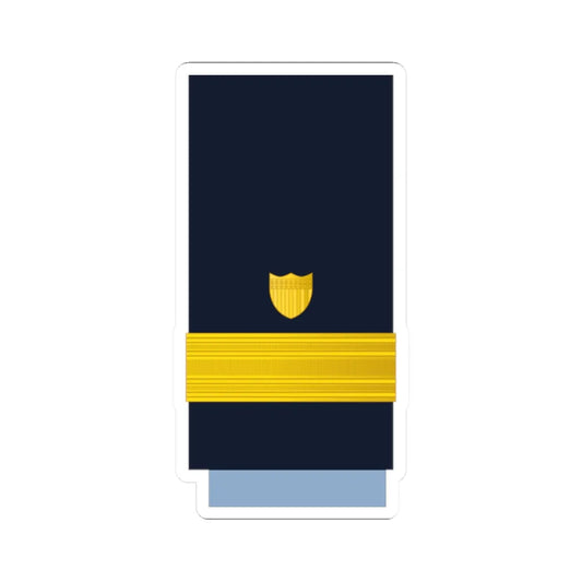 US CoastGuard O7 (United States) (Military Rank) STICKER Vinyl Kiss-Cut Decal 2 Inch White - The Sticker Space