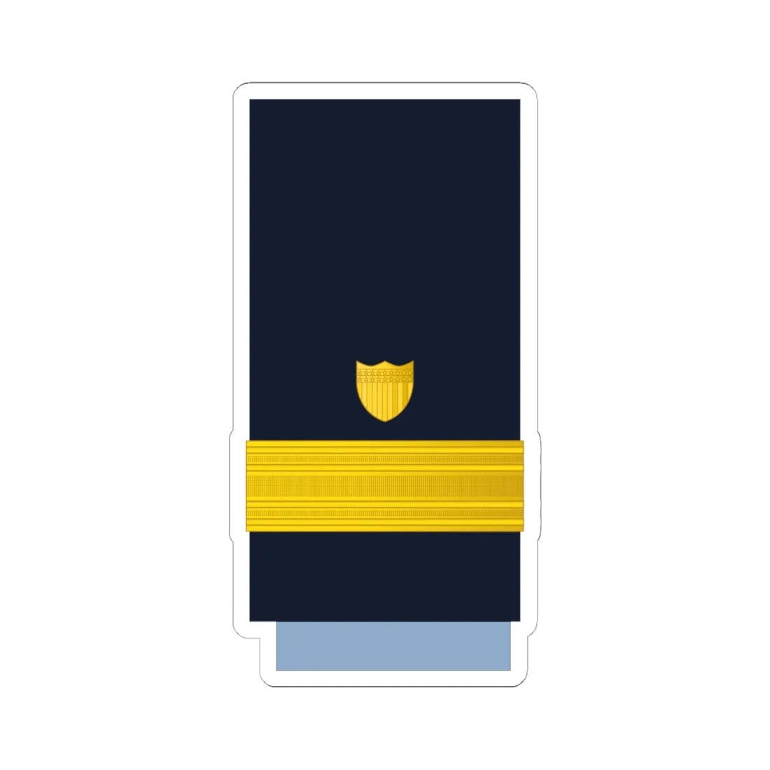 US CoastGuard O7 (United States) (Military Rank) STICKER Vinyl Kiss-Cut Decal 6 Inch White - The Sticker Space