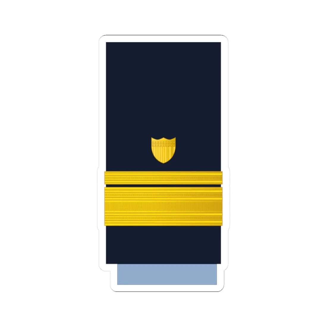 US CoastGuard O8 (United States) (Military Rank) STICKER Vinyl Kiss-Cut Decal 3 Inch White - The Sticker Space