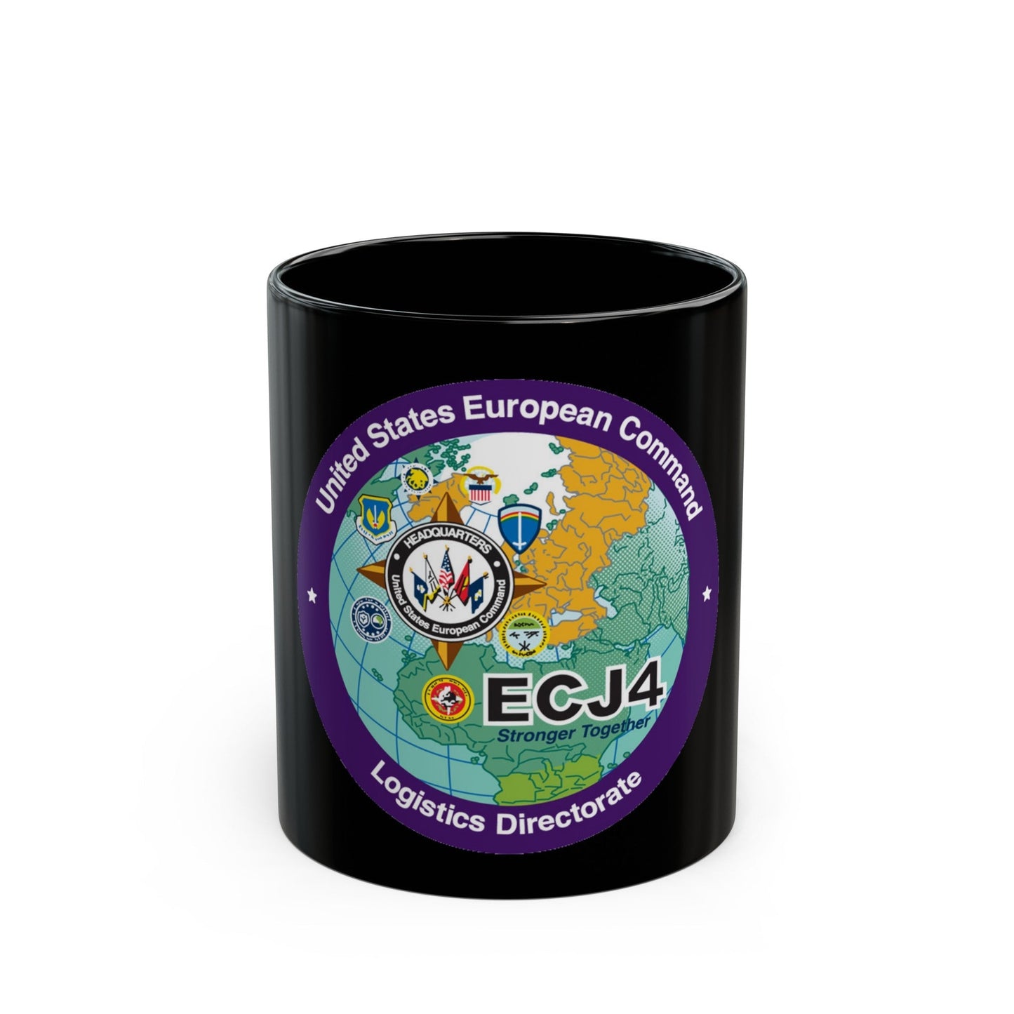 US European Command EC542 (U.S. Navy) Black Coffee Mug-11oz-The Sticker Space