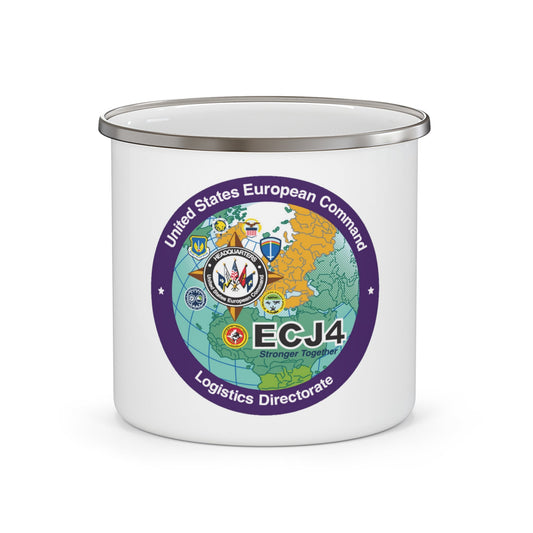 US European Command EC542 (U.S. Navy) Enamel Mug 12oz-12oz-The Sticker Space