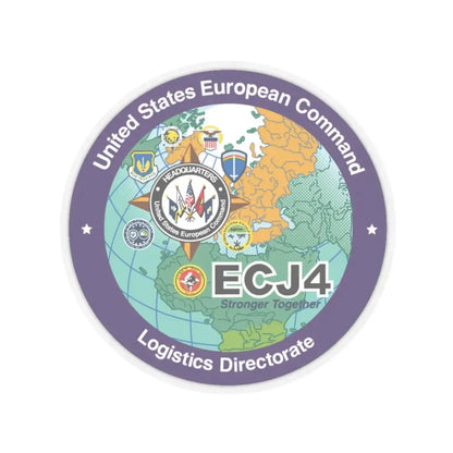 US European Command EC542 (U.S. Navy) STICKER Vinyl Kiss-Cut Decal 3 Inch Transparent - The Sticker Space