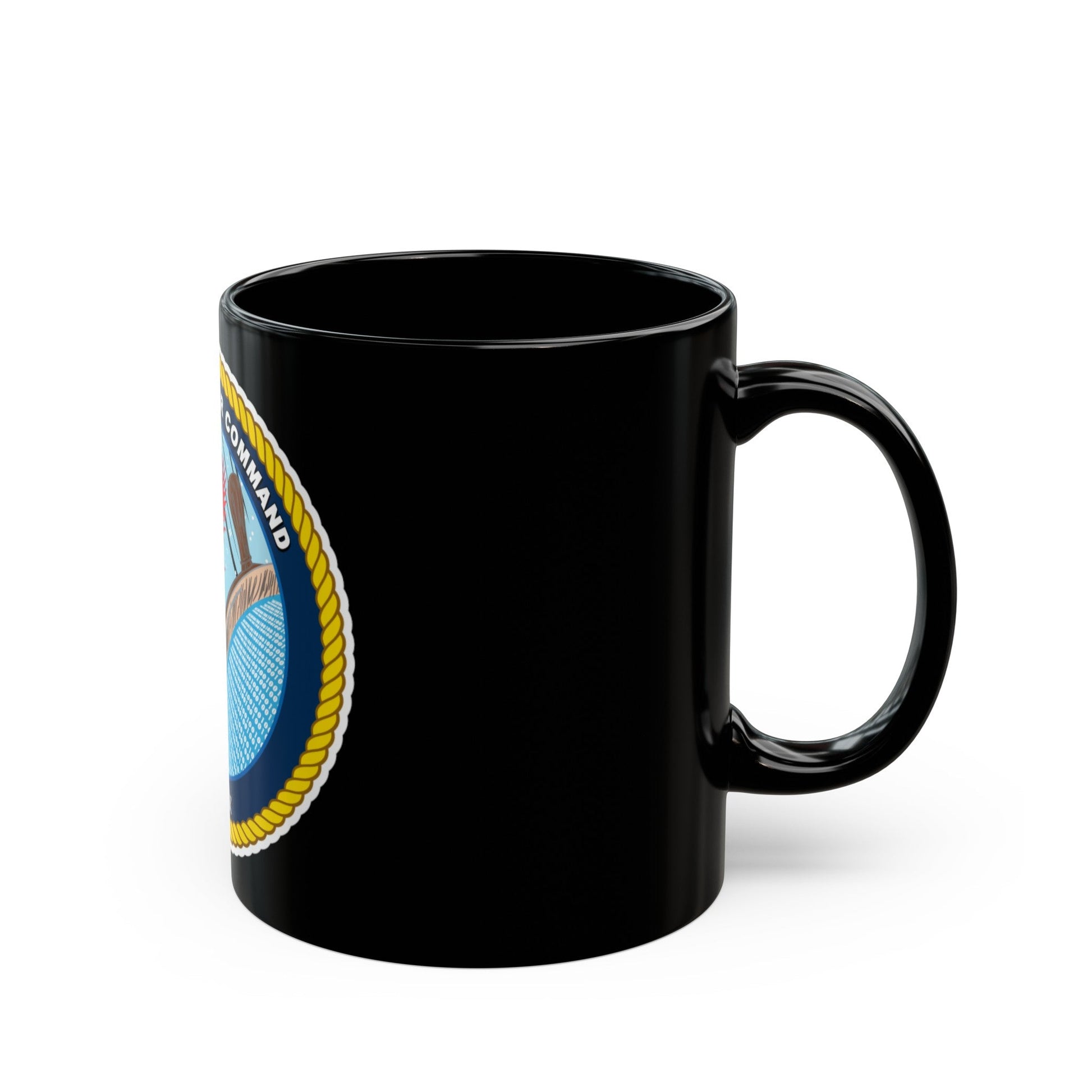 US Fleet Cyber Command (U.S. Navy) Black Coffee Mug-The Sticker Space