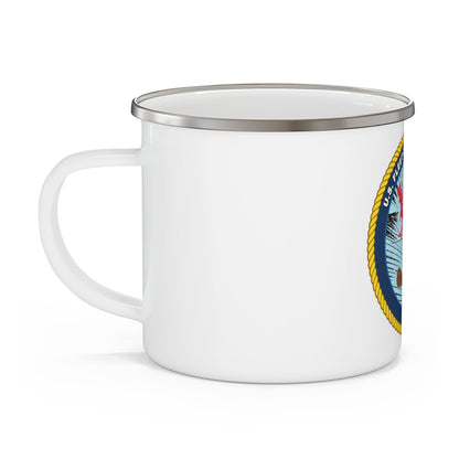 US Fleet Cyber Command (U.S. Navy) Enamel Mug 12oz-12oz-The Sticker Space