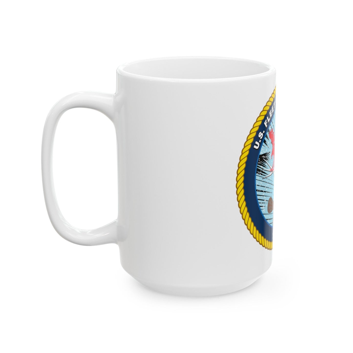 US Fleet Cyber Command (U.S. Navy) White Coffee Mug-The Sticker Space