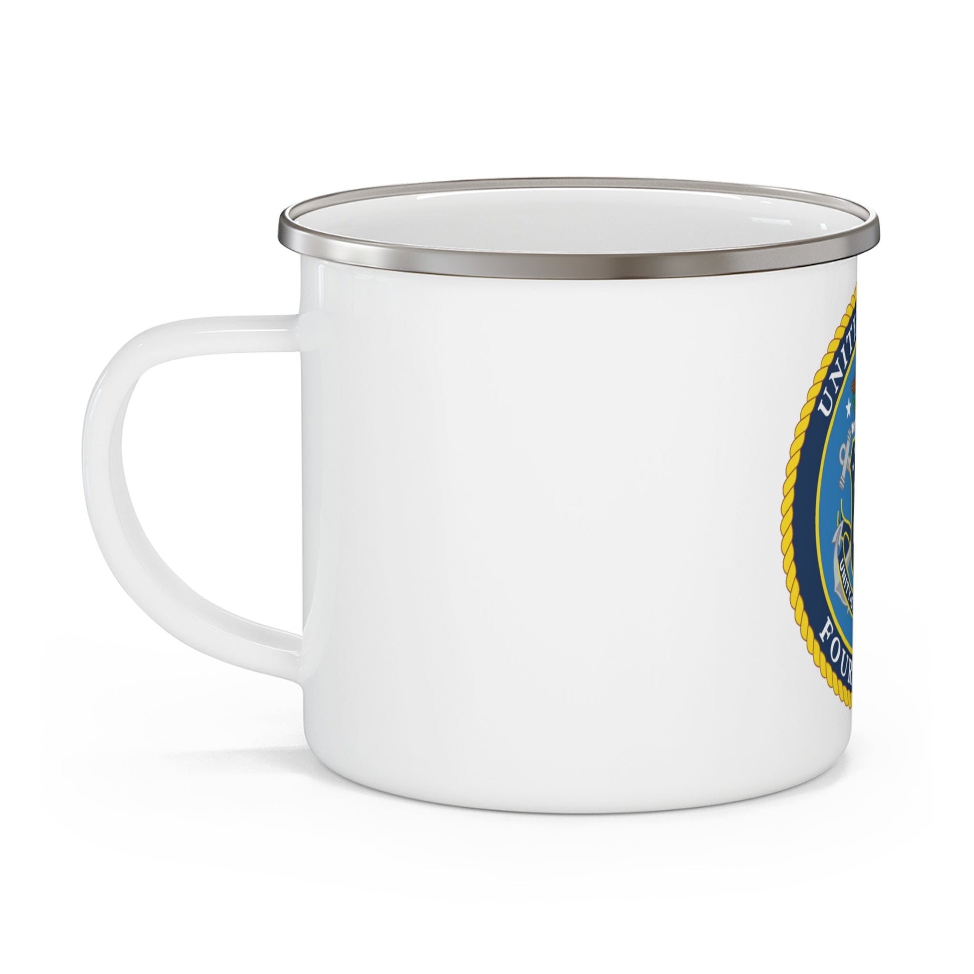 US Fourth Fleet (U.S. Navy) Enamel Mug 12oz-12oz-The Sticker Space