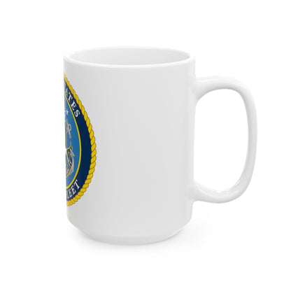 US Fourth Fleet (U.S. Navy) White Coffee Mug-The Sticker Space