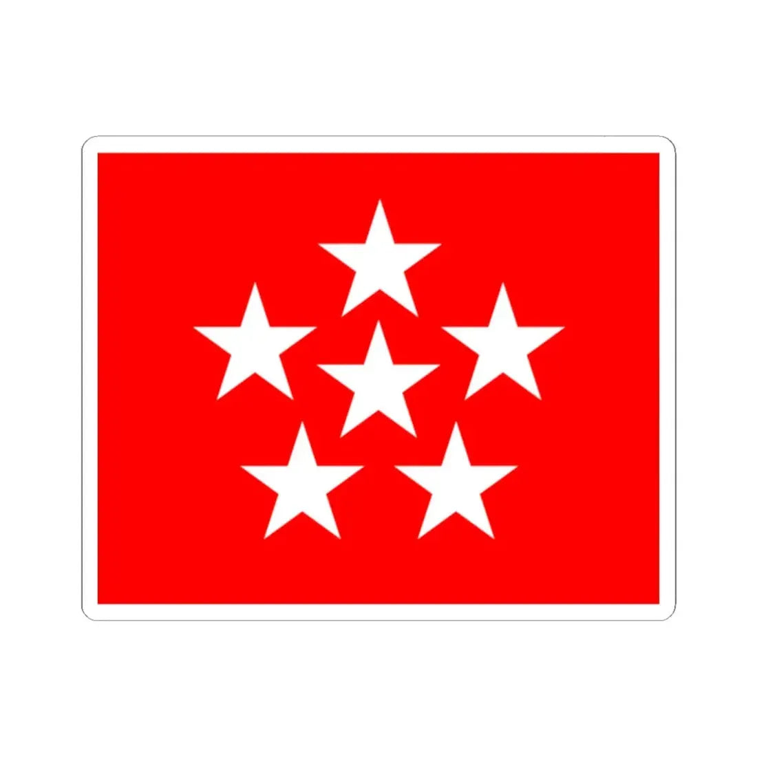 US General of the Armies Flag (United States) STICKER Vinyl Kiss-Cut Decal 2 Inch White - The Sticker Space