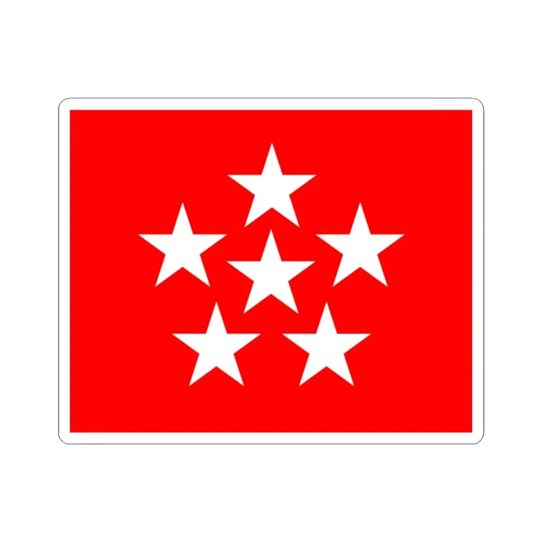 US General of the Armies Flag (United States) STICKER Vinyl Kiss-Cut Decal 3 Inch White - The Sticker Space