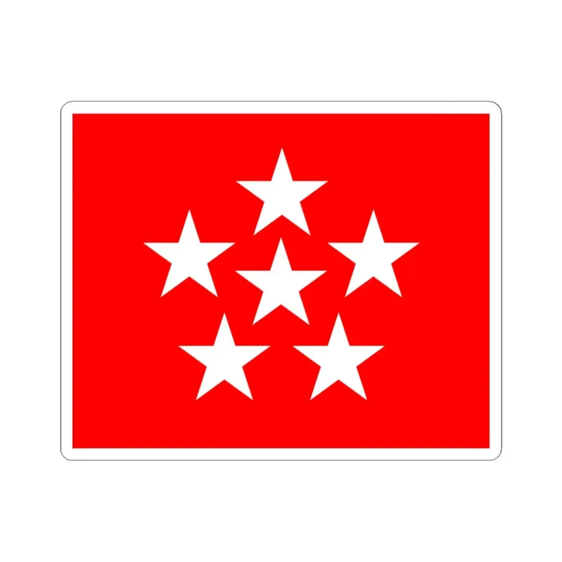 US General of the Armies Flag (United States) STICKER Vinyl Kiss-Cut Decal 4 Inch White - The Sticker Space