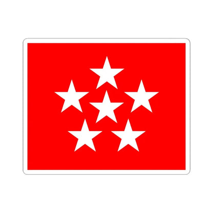 US General of the Armies Flag (United States) STICKER Vinyl Kiss-Cut Decal 4 Inch White - The Sticker Space