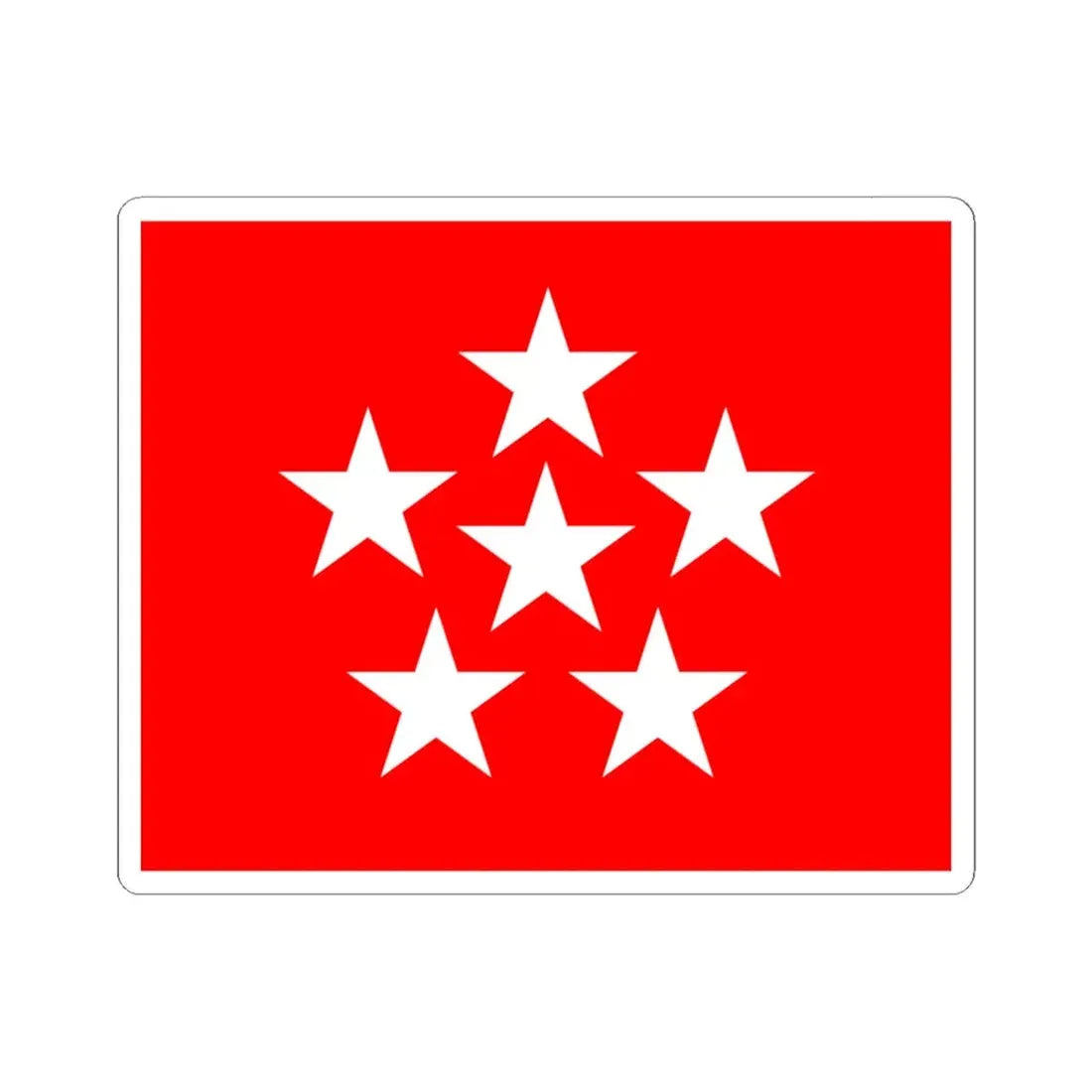 US General of the Armies Flag (United States) STICKER Vinyl Kiss-Cut Decal 6 Inch White - The Sticker Space