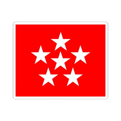 US General of the Armies Flag (United States) STICKER Vinyl Kiss-Cut Decal 6 Inch White - The Sticker Space