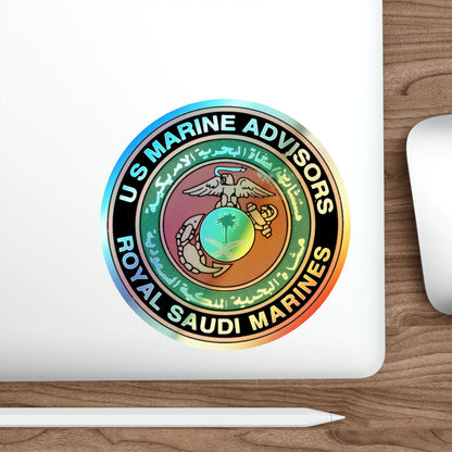 US Marine Ad Royal Saudi Marines (USMC) Holographic STICKER Die-Cut Vinyl Decal-The Sticker Space