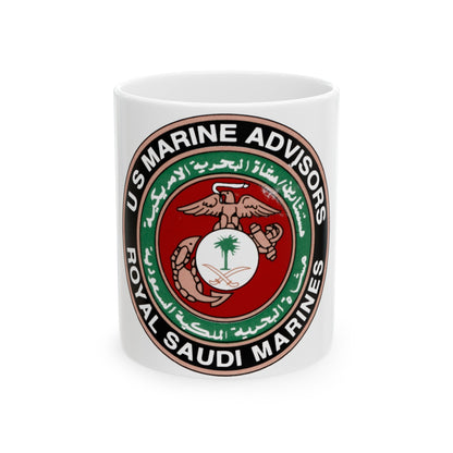 US Marine Ad Royal Saudi Marines (USMC) White Coffee Mug-11oz-The Sticker Space