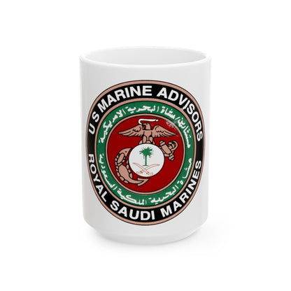 US Marine Ad Royal Saudi Marines (USMC) White Coffee Mug-15oz-The Sticker Space