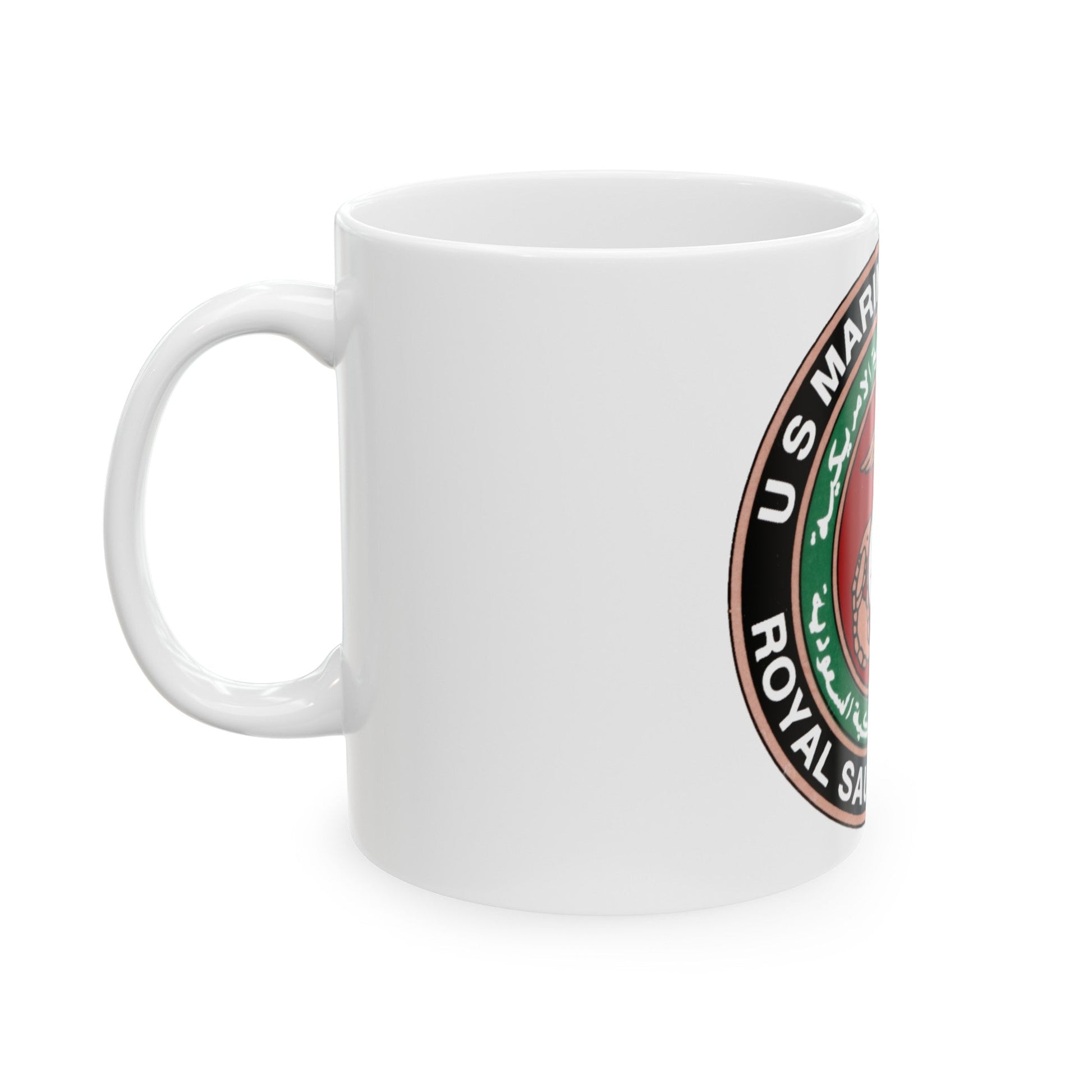 US Marine Ad Royal Saudi Marines (USMC) White Coffee Mug-The Sticker Space