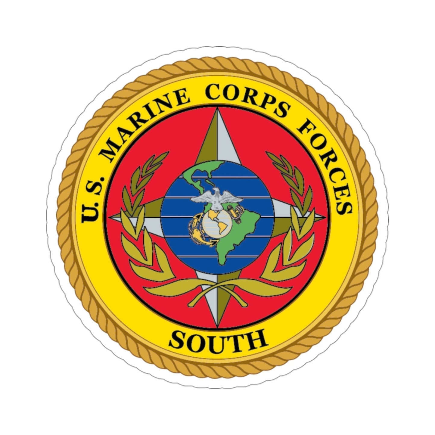 US Marine Corp Forces South (USMC) STICKER Vinyl Die-Cut Decal-3 Inch-The Sticker Space