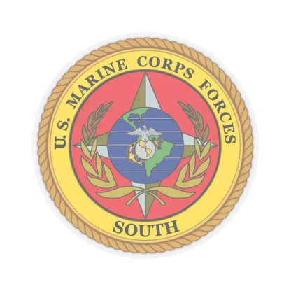 US Marine Corp Forces South (USMC) STICKER Vinyl Kiss-Cut Decal 3 Inch Transparent - The Sticker Space
