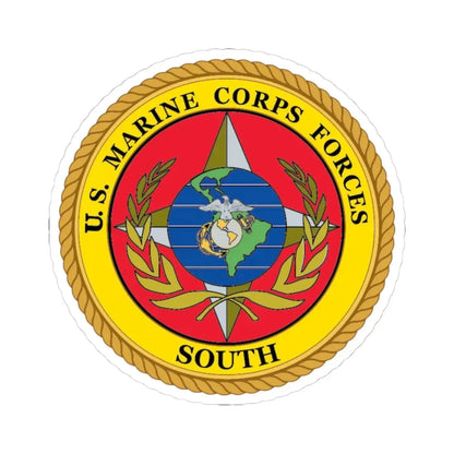 US Marine Corp Forces South (USMC) STICKER Vinyl Kiss-Cut Decal 4 Inch White - The Sticker Space