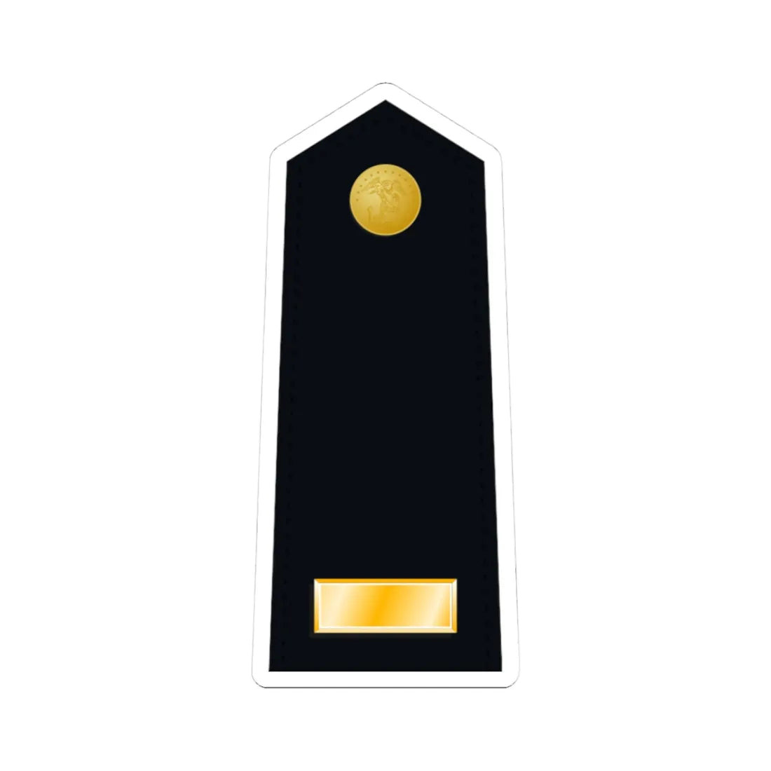 US Marine O1 shoulderboard dress (United States) (Military Rank) STICKER Vinyl Kiss-Cut Decal 3 Inch White - The Sticker Space