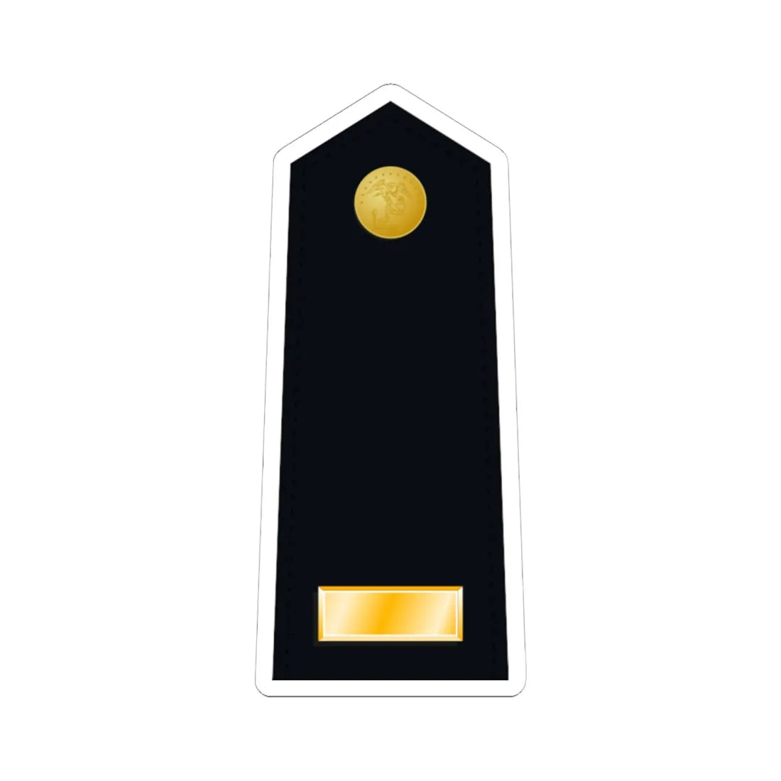 US Marine O1 shoulderboard dress (United States) (Military Rank) STICKER Vinyl Kiss-Cut Decal 6 Inch White - The Sticker Space