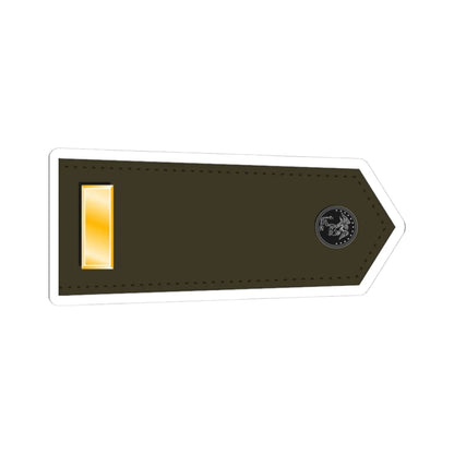 US Marine O1 shoulderboard (United States) (Military Rank) STICKER Vinyl Kiss-Cut Decal 3 Inch White - The Sticker Space