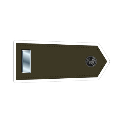 US Marine O2 shoulderboard (United States) (Military Rank) STICKER Vinyl Kiss-Cut Decal 4 Inch White - The Sticker Space