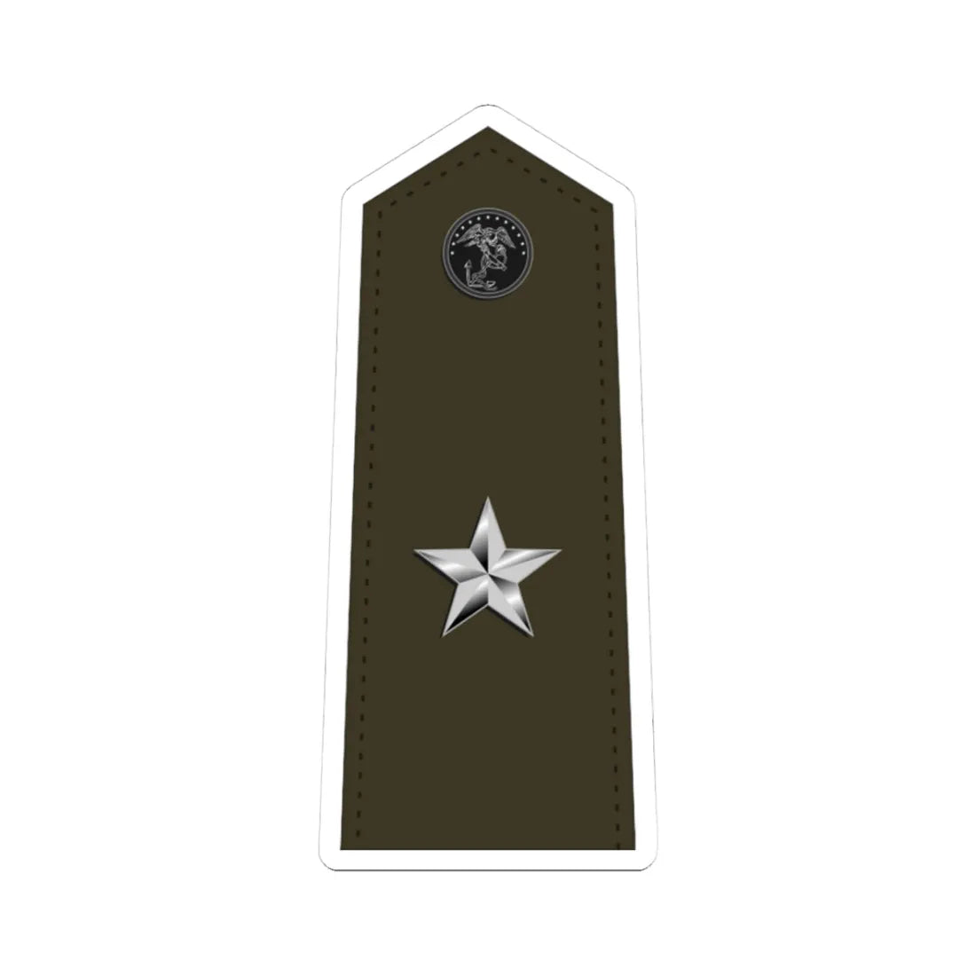US Marine O7 shoulderboard vertical (United States) (Military Rank) STICKER Vinyl Kiss-Cut Decal - The Sticker Space