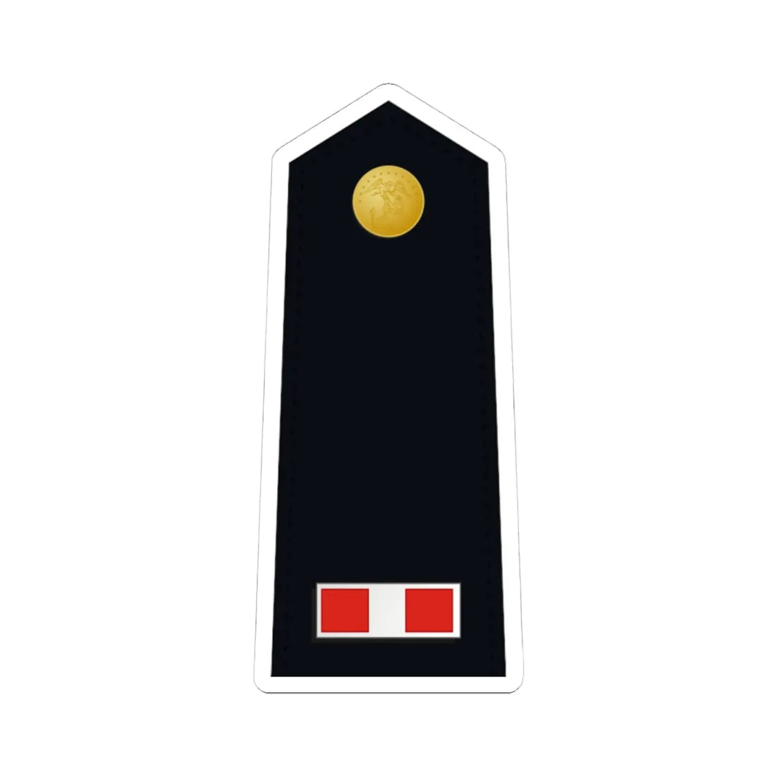 US Marine W 3 shoulderboard dress (United States) (Military Rank) STICKER Vinyl Kiss-Cut Decal 4 Inch White - The Sticker Space