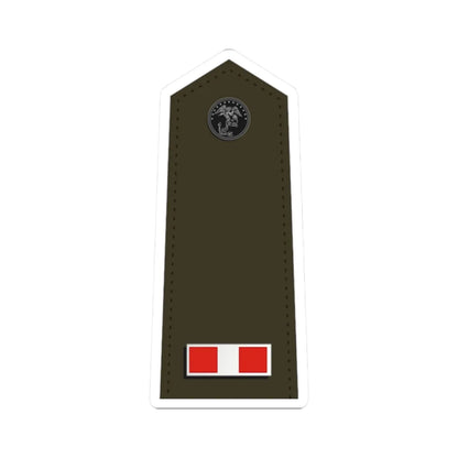 US Marine W 3 shoulderboard (United States) (Military Rank) STICKER Vinyl Kiss-Cut Decal 2 Inch White - The Sticker Space