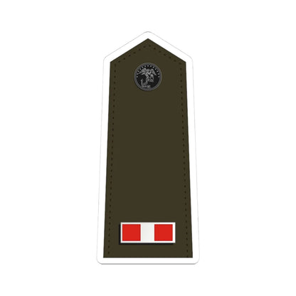 US Marine W 3 shoulderboard (United States) (Military Rank) STICKER Vinyl Kiss-Cut Decal 3 Inch White - The Sticker Space