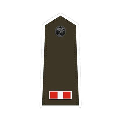 US Marine W 3 shoulderboard (United States) (Military Rank) STICKER Vinyl Kiss-Cut Decal 4 Inch White - The Sticker Space
