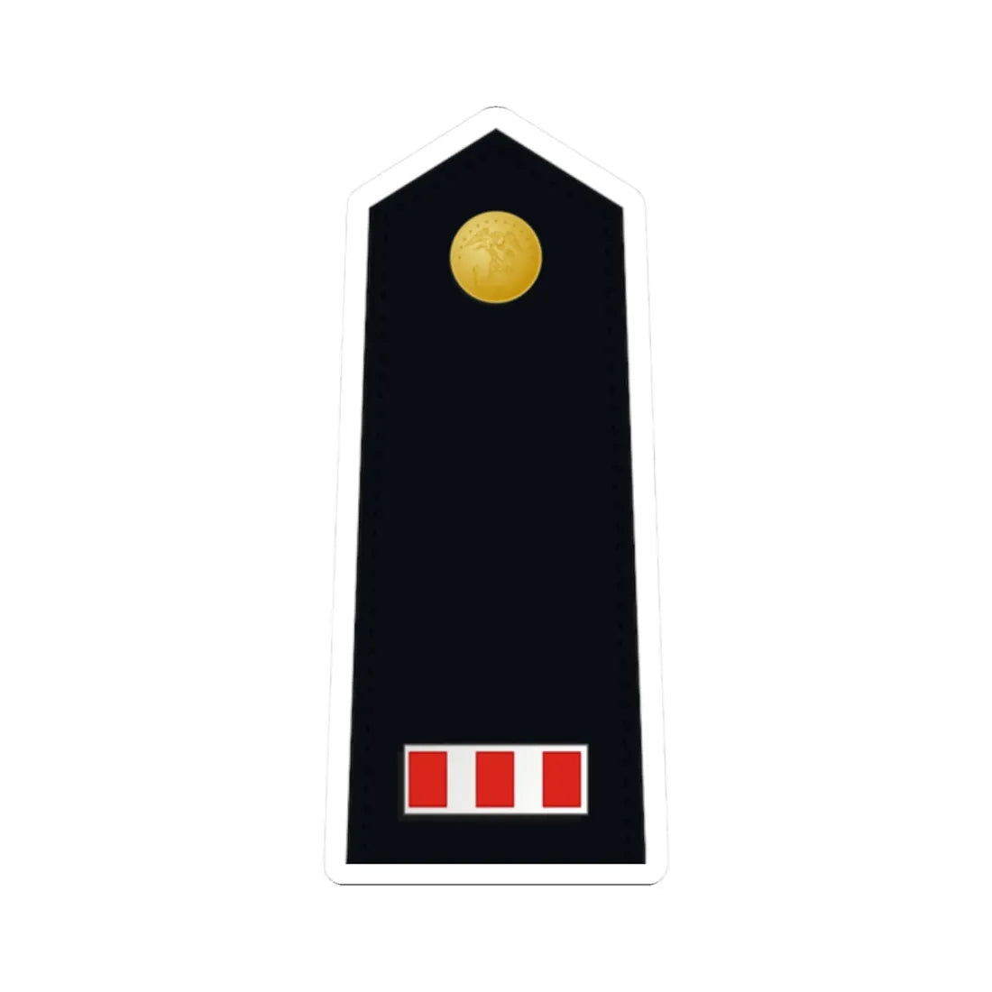 US Marine W 4 shoulderboard dress (United States) (Military Rank) STICKER Vinyl Kiss-Cut Decal 2 Inch White - The Sticker Space