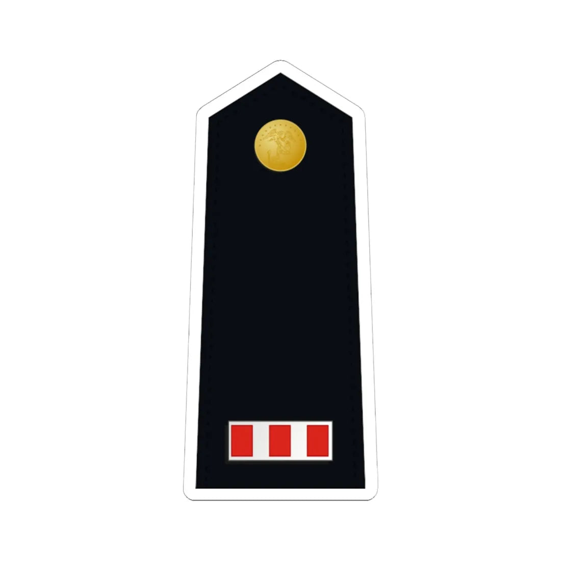 US Marine W 4 shoulderboard dress (United States) (Military Rank) STICKER Vinyl Kiss-Cut Decal 6 Inch White - The Sticker Space