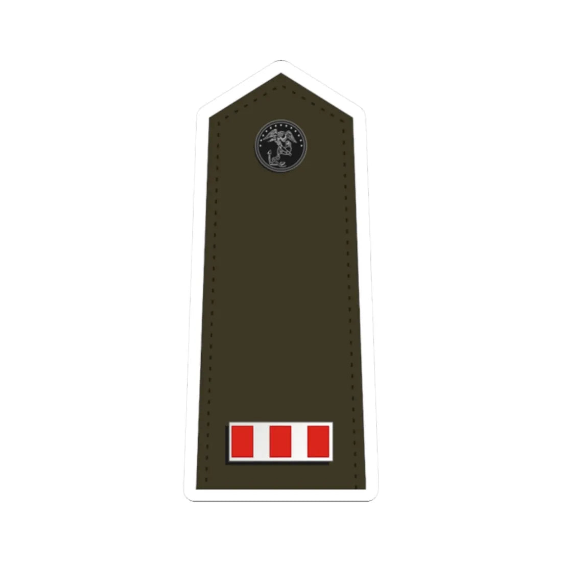 US Marine W 4 shoulderboard (United States) (Military Rank) STICKER Vinyl Kiss-Cut Decal 2 Inch White - The Sticker Space