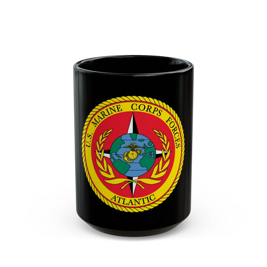 US Marines Corps Forces Atlantic (USMC) Black Coffee Mug-15oz-The Sticker Space