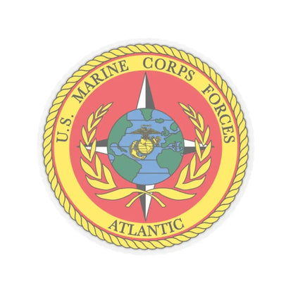 US Marines Corps Forces Atlantic (USMC) STICKER Vinyl Kiss-Cut Decal 2 Inch Transparent - The Sticker Space